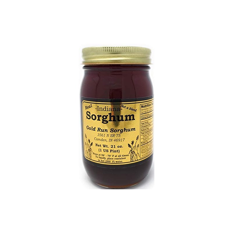 Gold Run Pure Indiana Sorghum (1-21 Ounce Jar)