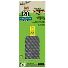 Gator Drywall Clamp-On Precut Sanding Screens, 120 Grit, Commerical Pack