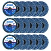 TSOAPX 15 PCS Flap Disc Set, 2" Zirconia Blue Flat