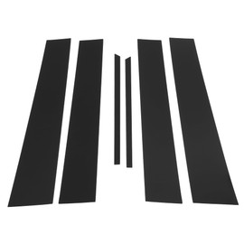 Motoforti Door Pillar Window Trim Anti Scratch Sticker Pillar Posts Door Outer Exterior Cover for Chevy Equinox 2010-2015 Black