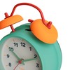 FISURA Analogue alarm clock multicolour without ticking. Alarm clock with
