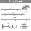 Heavy Duty Curtain Rods, 1 1/8 Inch Diameter Single Curtain