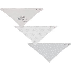 Cudlie Little Beginnings 3-Pack Bandana Set for Babies, Nursery Bibs for Drooling and Teething, Burp Cloth for Infants, Koala