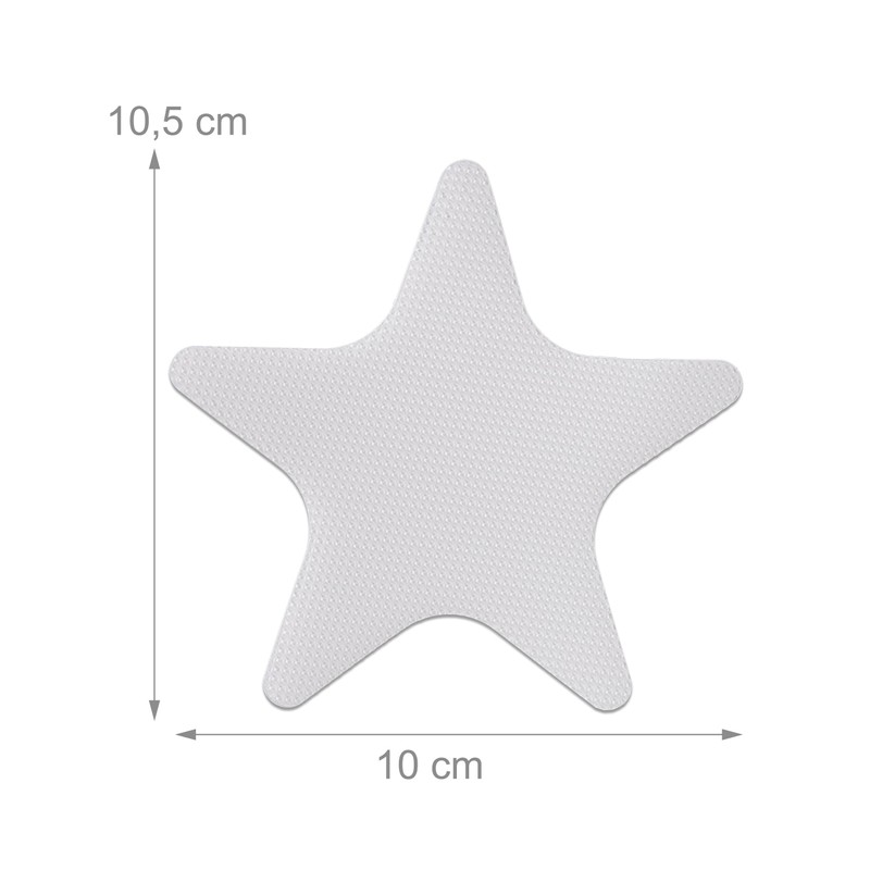 Relaxdays Non-Slip Stickers, Set of 30, Bath Stickers, Starfish, Non-Slip