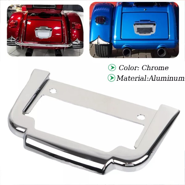 Unbranded Chrome Rear License Plate Frame Mount For Harley Tri
