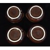 HF Coors China 4 Vtg HF Coors Brown Drip Glaze