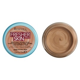 Rimmel London Fresher Skin Foundation, 400 Natural Beige, 25 ml