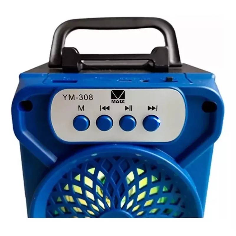 Maíz 3x2 Bocina Bluetooth Recargable Portatil Radio Fm Usb Led