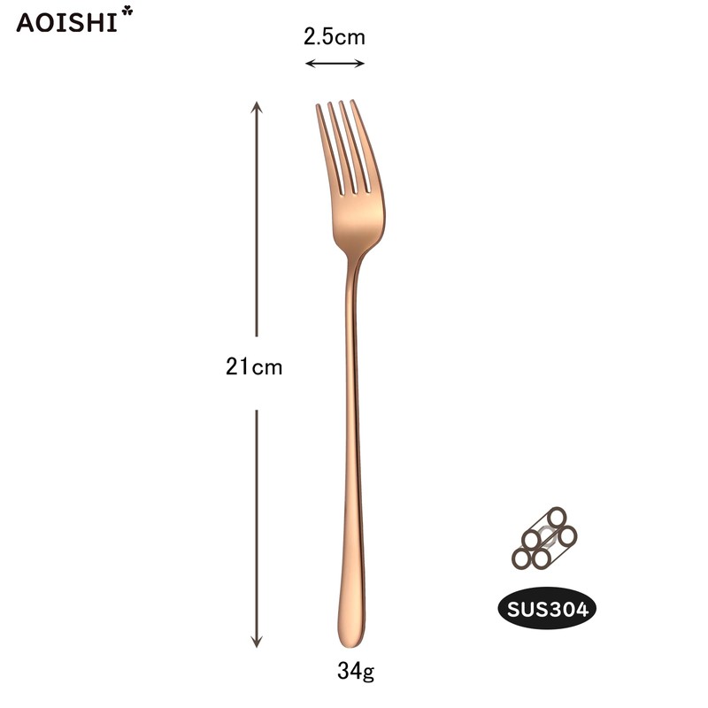 OISHIA Fork Table Fork, Set of 5, 18/8 Stainless Steel,