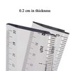 2 Pack Plastic Ruler Straight Ruler Clear See Through Measuring