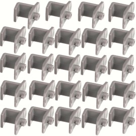 Replacement Shelf Clips for Turbo Air Freezers & Refrigerators, Gray Plastic Shelf Clips for Commercial Kitchen Freezers and Refrigerators (24)