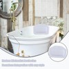 Bath Pillow With 3 Strong Suction Cups, Soft Waterproof Bathroom