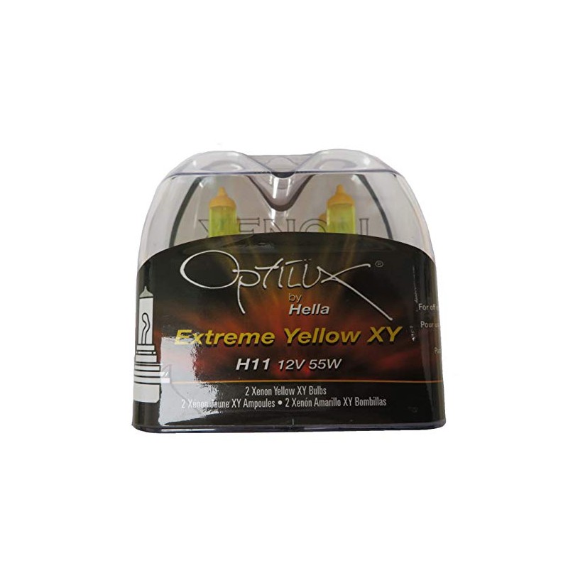 HELLA H71071132 Optilux Extreme Yellow Light Bulbs H11 12V 55W