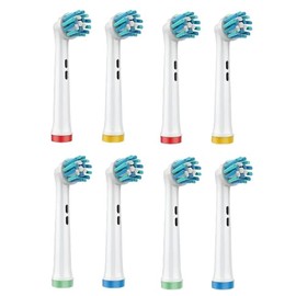 Replacement Brush Heads for Oral-B Braun Electric Toothbrush, Twist Action, EB50-X - Pack of 8