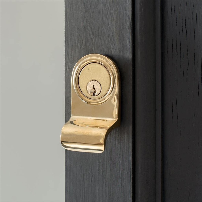 TERF® Heavy Duty Victorian Door Cylinder Latch Pull Polished Brass