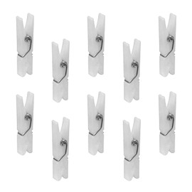 20 Pcs Mini Clothes Pins – 1.37 Inch Plastic Clothespins for Baby Shower Games, Party Decorations, Photo Clips & DIY Crafts (White)
