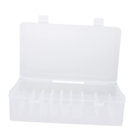 KONTONTY Caja Organizador De Hilo De Costura De Slots Contenedor Transparente Para Bobinas De Hilo Diseño Con Tapa Antipolvo Para Almacenamiento De Accesorios De Bordado Y Costura