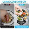 Sink Plug (71-85 mm), 3-in-1 Plug for Kitchen Sink, Stainless