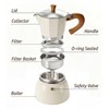 AGOGO Milano Moka Pot Stovetop Espresso Maker with 100 Paper