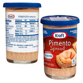 Pimento Cheese Spread Bundle by Snack Mode. Includes Two Kraft Pimento Cheese Spread 5 Oz Jar. And a Free and Purifying Gifts and Goods Conversion Kitchen Magnet. Ideal as Sandwich Spread, and Pimento Cheese Dip for Snacks!