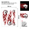 4R Quattroerre.it 32106 Sticker Skull Flames 20 x 24 cm