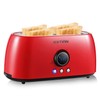 Toaster 4 Slice,KOTIAN Retro Long Slot Toasters with Countdown Timer,Stainless