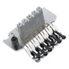 Pxyelec Chrome Electric Guitar Tremolo Bridge with Bar Double Strat