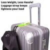 Luggage Strap Eye-catching Set, Suitcase Straps 2 Pieces and 2