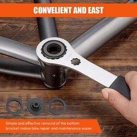 Bicycle centre lock tool, centre lock key, bicycle bottom bracket key, compatible with Shimano Hollowtech II/BB9000/BBR60/RaceFace/Cinch/RotorBSA30/Hawk Racing/BB3086M, for bicycle repairs