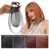 Invisible Human Hair Toppers For Women 3D Air Bangs Hair