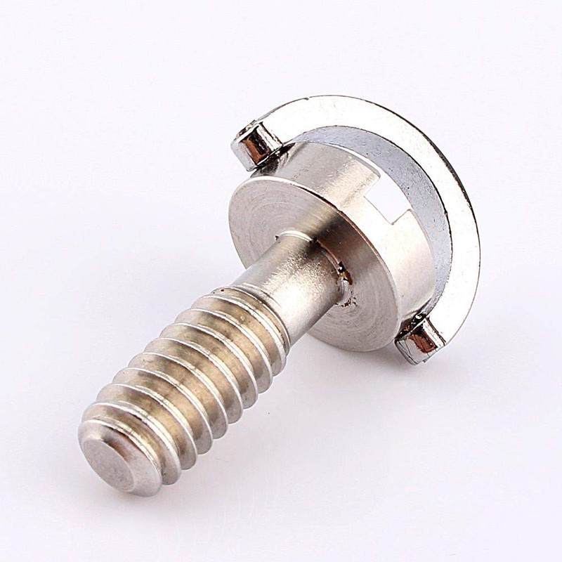 1/4" D‑Ring Screw, Stainless Steel D Shaft D-ring 1/4" Mounting