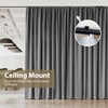MaKefeile Ceiling Curtain Track Ceiling and Wall Mounted Heavy-Duty Curtains