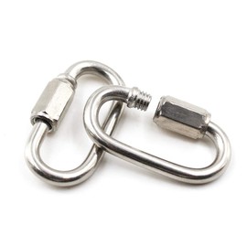 M12 D Shape Quick Links 304 Stainless Steel Quick Chain Repair Links Lock Ring (1PCS)
