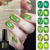 Magnetic Gel Nail Polish Green Jade Color Soak Off UVLED for Nail Shop and DIY / 네일 샵 및 DIY용 자석 젤 네일 폴리쉬 그린 제이드 색상 소크 오프 UVLED