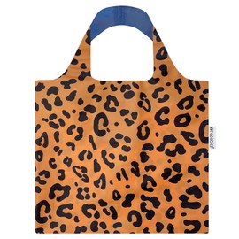 Bowbear Compact & Colorful AllyBag Reusable Shopping Bag, Leopard Print Dark