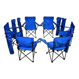 6 Silla Plegable Playa Camping Incluye Funda Y Portavaso