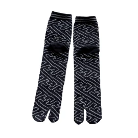 Men's Tabi Socks Comfortable Cotton Blend With Heels, 9.8 - 10.6 inches (25 - 27 cm), Japanese Pattern, Value Set of 5 Pairs
