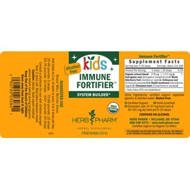 Herb Pharm Kids Certified-Organic Alcohol-Free Immune Fortifier Liquid Herbal Formula, 4 Ounce