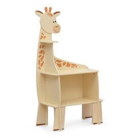 Delta Children Giraffe Bookcase - Greenguard Gold Certified, Yellow