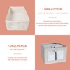 Vbvbip Cotton Linen Drawer Organizer Bins Set of 2 -