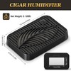 Tesonway Cigar Humidifier, Rectangle Black Premium Cigar Humidor Humidifiers, Maintains