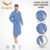 INSIGNIA Mens Plain Woven Lightweight Cotton Poly Dressing Gown Robe