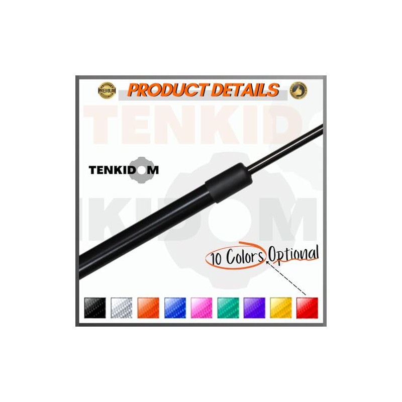 TENKIDOM Front Hood Struts Compatible with Ford Edge CD539 2015-2024