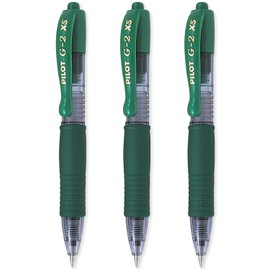Pilot G2-XS7 Pixie - Mini Rollerball Pens - 0.7mm Nib 0.4mm Line Width - Green Ink (3)