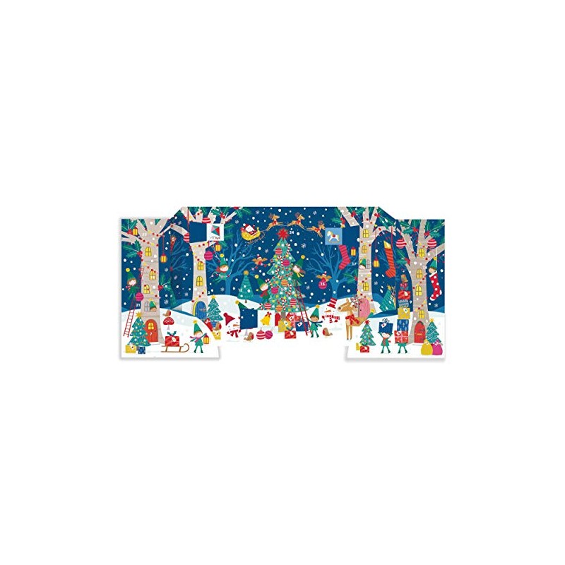 Caltime 3 - D Advent Christmas Tree Santa’s Elves Advent