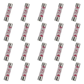 HUAREW 20 Pcs 3A 240V 6.3x25 mm BS1362 0.248x0.984 Inch Ceramic Tube Fuses