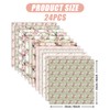 24 Sheets Floral Scrapbook Paper Scrapbooking Supplies Assorted Scrapbook Paper