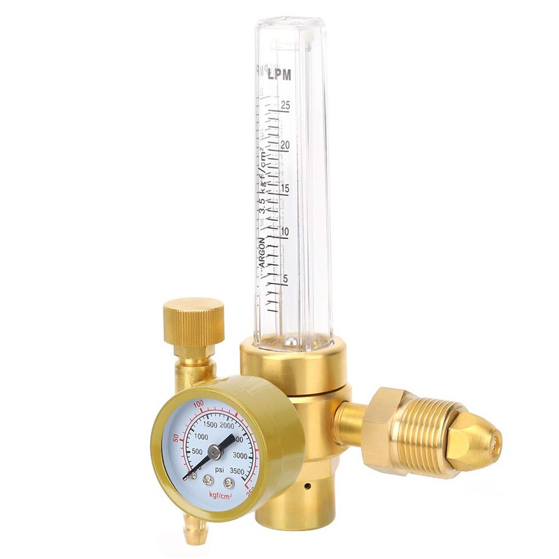Argon CO2 Gas Meter Regulator, 0‑25 Lpm Adjustable Argon Regulator