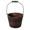 Cheung's FP-3767 Home Decorative Accent Wooden Bucket with Handle