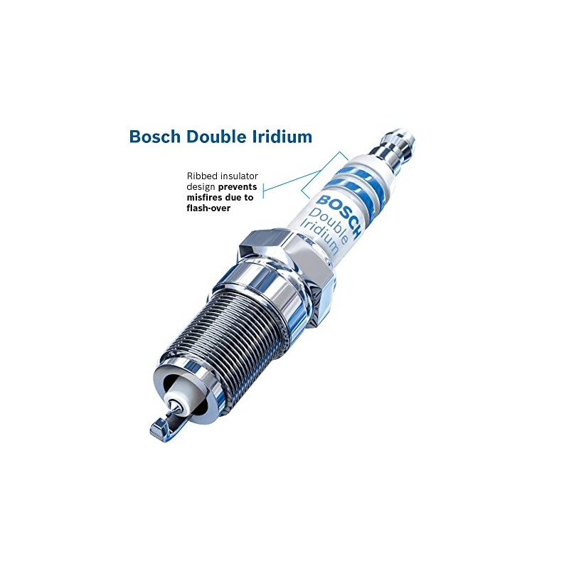 Bosch - Bujía de doble iridio 9616, vida útil hasta